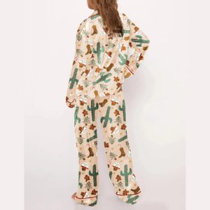 Christmas Western Cowboy Boots Pajama Set2