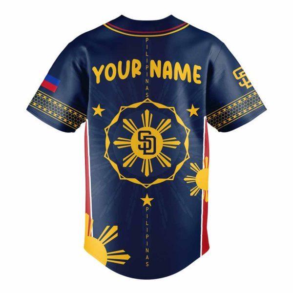 Padres Filipino Heritage Night 2025 Custom Name Jersey