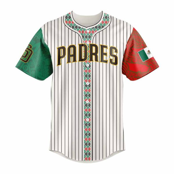Padres Mexican Heritage Night Striped 2025 Jersey