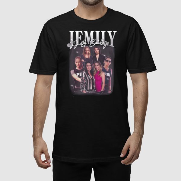 Paget Brewster Wearing Jemily Jj And Emily Shirt