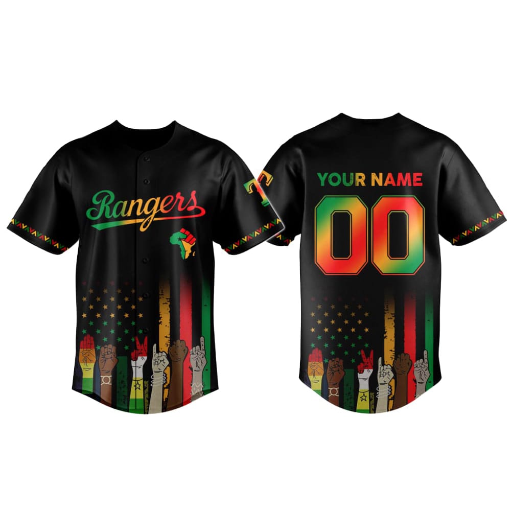 Personalized Rangers Juneteenth Jersey 2025 Personalized Rangers Juneteenth Jersey 2025