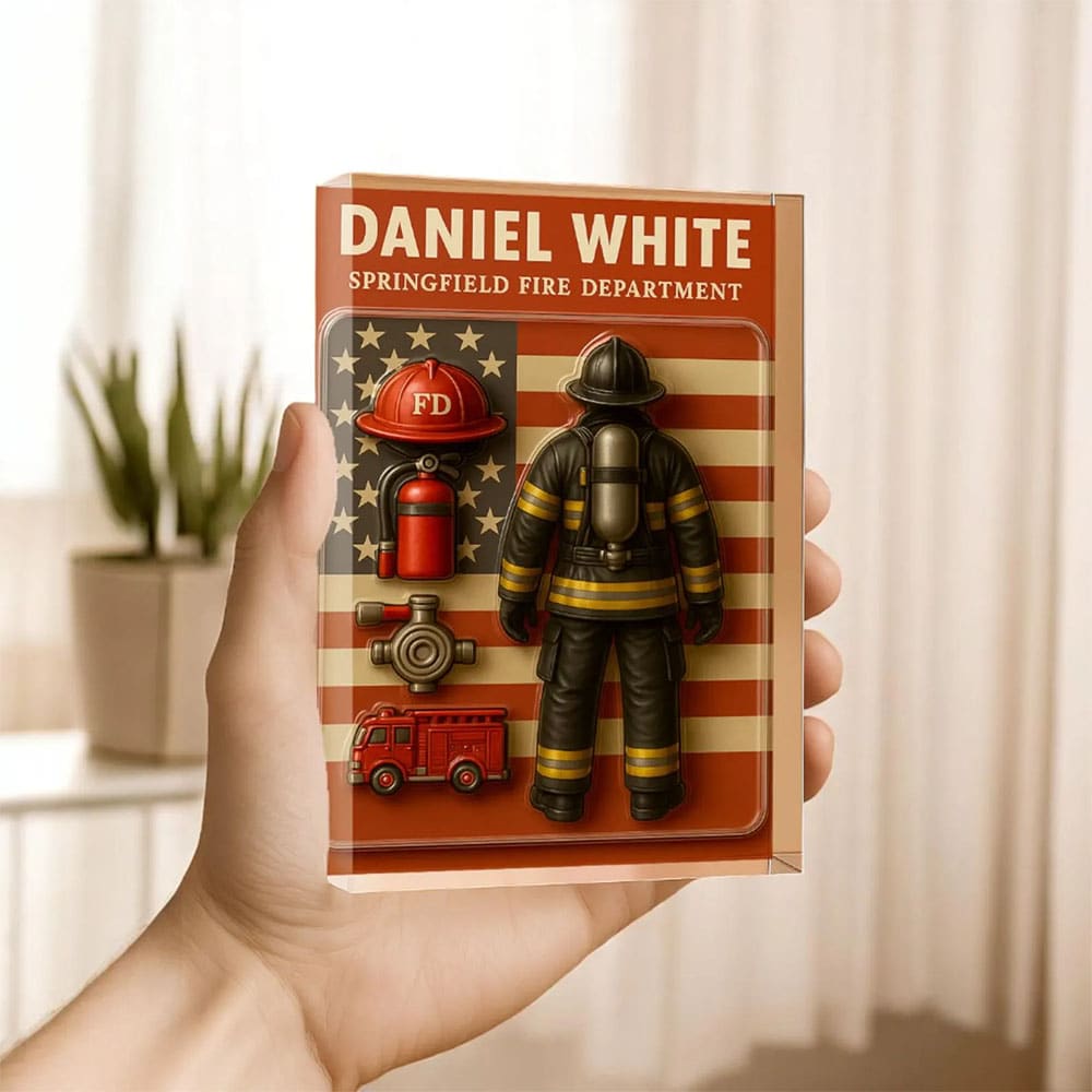 Personalized Springfield Fire Department Acrylic Block Plaque Personalized Springfield Fire Department Acrylic Block Plaque