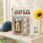 Personalized We Caught The Best Dad Acrylic Block Plaque