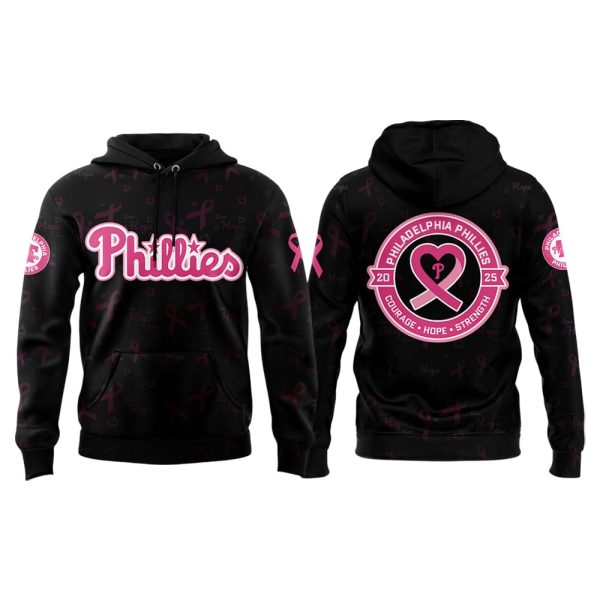 Phillies Cancer Awareness Night 2025 Hoodie