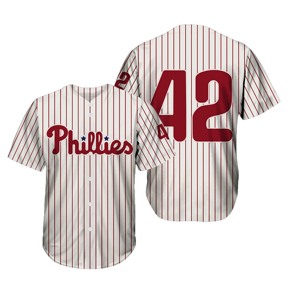 Phillies Jackie Robinson Day 42 Baseball Jersey 2025 Phillies Jackie Robinson Day 42 Baseball Jersey 2025
