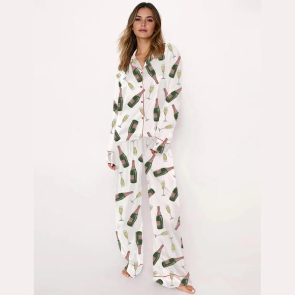 Pop The Bubbly Champagne Pajama Set