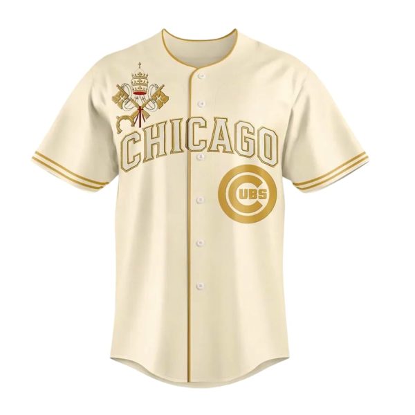Pope Leo 14 Cubs Vatican City Connect Jersey
