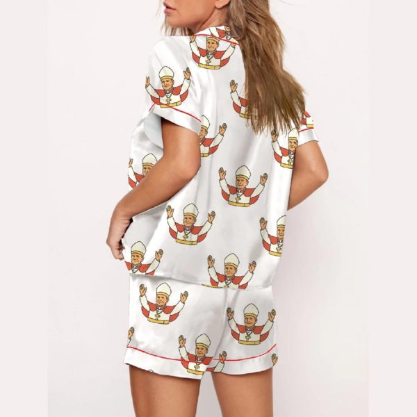 Pope Leo XIV Catholic Print Pajama Set