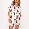 Pope Leo XIV First American Pope Print Pajama Set