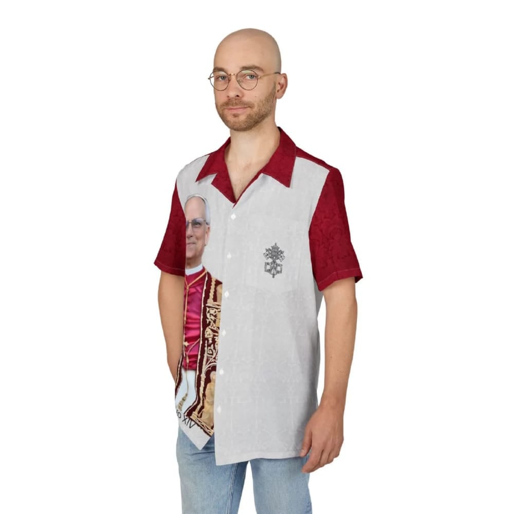 Pope Leo XIV Vatican Keys Hawaiian Shirt Pope Leo XIV Vatican Keys Hawaiian Shirt