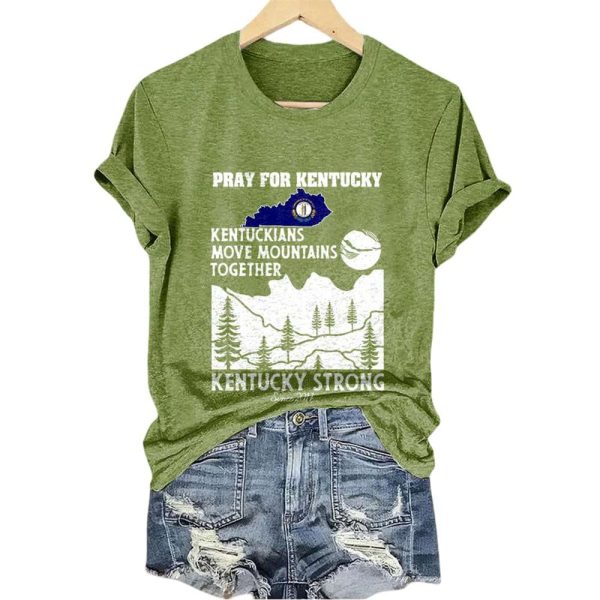 Pray For Kentucky Kentuckians Move Mountains Together Kentucky Strong Since 2017 Shirt