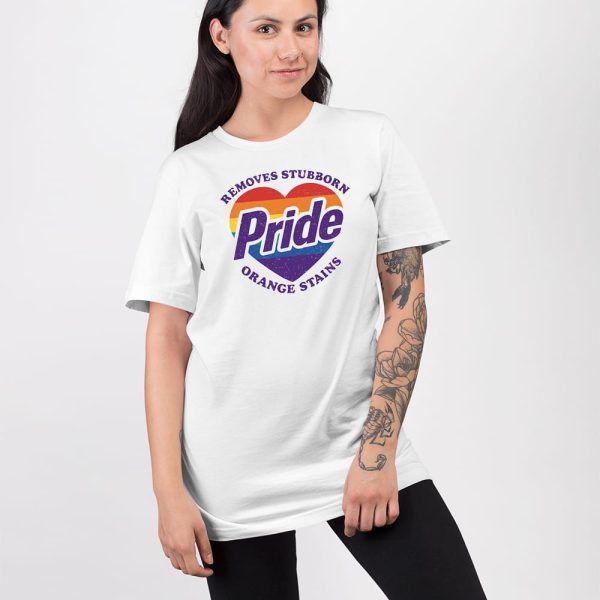 Pride Removes Stubborn Orange Stains Shirt