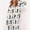 Pulp Fiction Dance Silky Satin Pajama Set