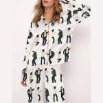 Pulp Fiction Dance Silky Satin Pajama Set