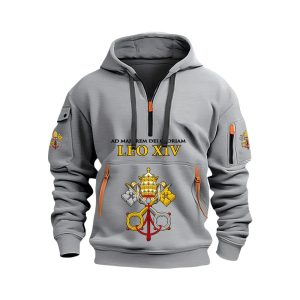 Ad Majorem Dei Gloriam Leo XIV Quarter Zip Hoodie4