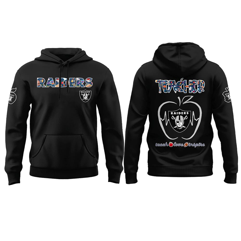 Raiders TEACHER NIGHT Hoodie 2025 Raiders TEACHER NIGHT Hoodie 2025