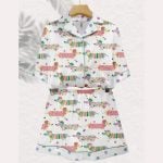 Rainbow Dachshund Art Pajama Set