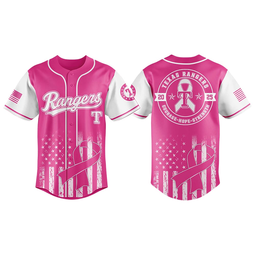 Rangers Pink Out The Park Jersey 2025 Rangers Pink Out The Park Jersey 2025