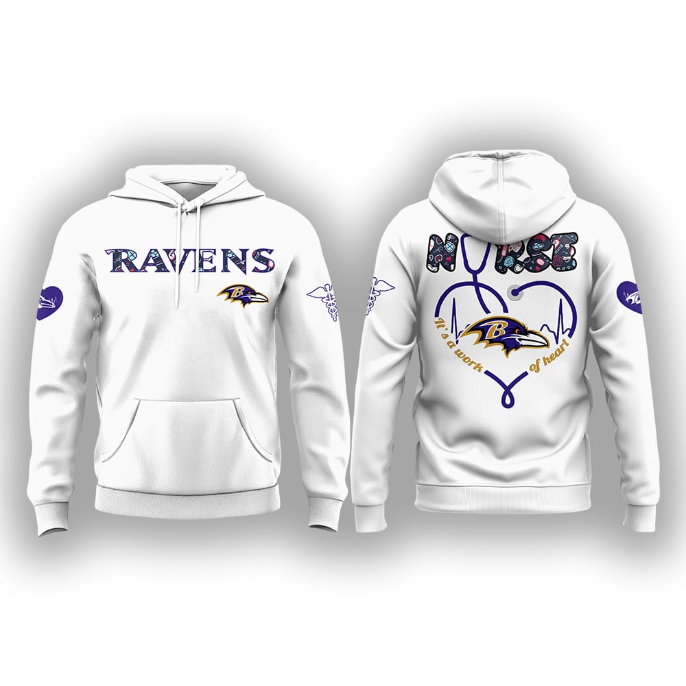 Ravens NURSES NIGHT Hoodie 2025 Ravens NURSES NIGHT Hoodie 2025
