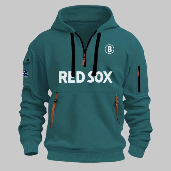 Red Sox Green 2025 City Connect Half Zip Hoodie