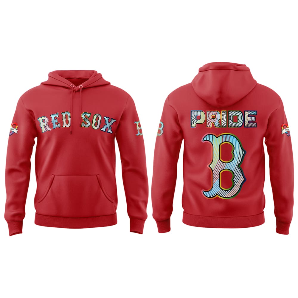 Red Sox LGBTQ Pride Night 2025 Red Combo Hoodie Red Sox LGBTQ Pride Night 2025 Red Combo Hoodie