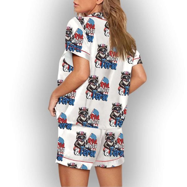Red White And Feral USA Pajama Set