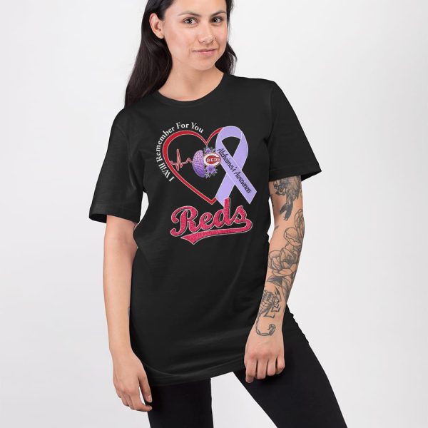 Reds I Will Remember For You Alzheimer’s Awareness Shirt