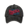 Retro America The Beautiful Print Baseball Cap