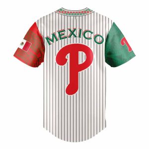 Phillies Mexican Heritage Night Striped 2025 Jersey2
