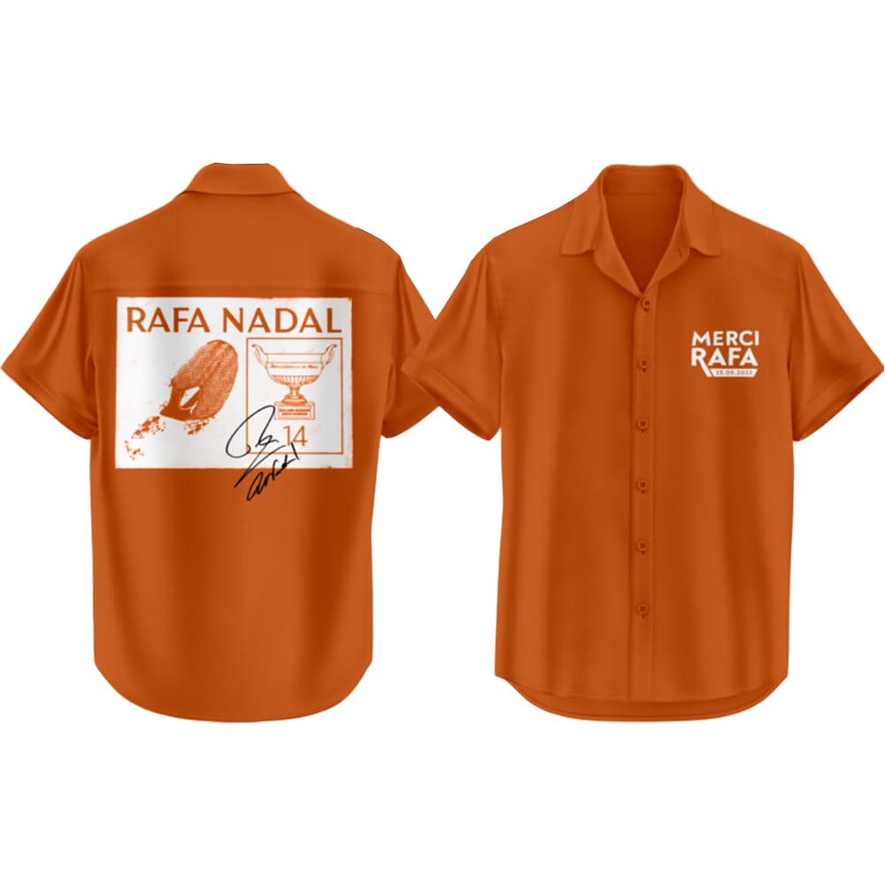 Roland Garros Merci Rafa Hawaiian Shirt Roland Garros Merci Rafa Hawaiian Shirt