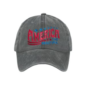 Retro America The Beautiful Print Baseball Cap3