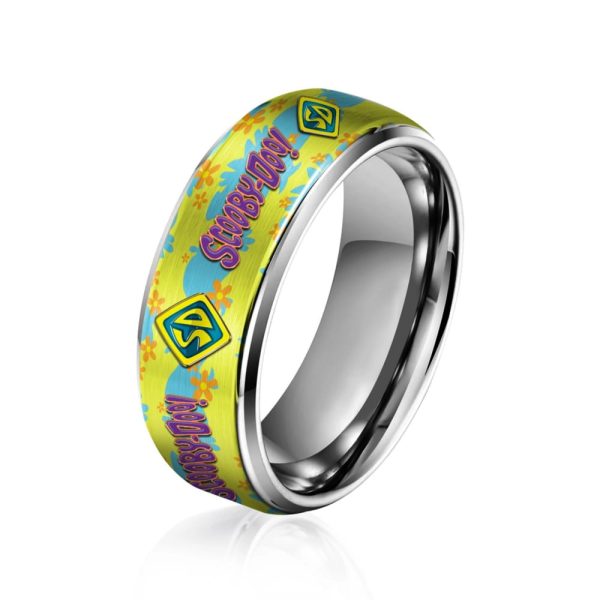 Scooby-Doo Silver Tungsten Rings