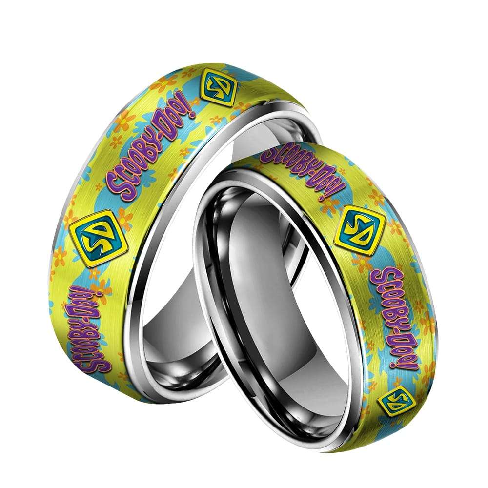 Scooby Doo Silver Tungsten Rings2 Scooby-Doo Silver Tungsten Rings