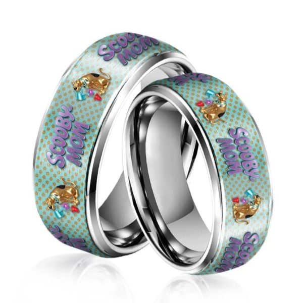 Scooby Doo x Mother’s Day Silver Tungsten Rings