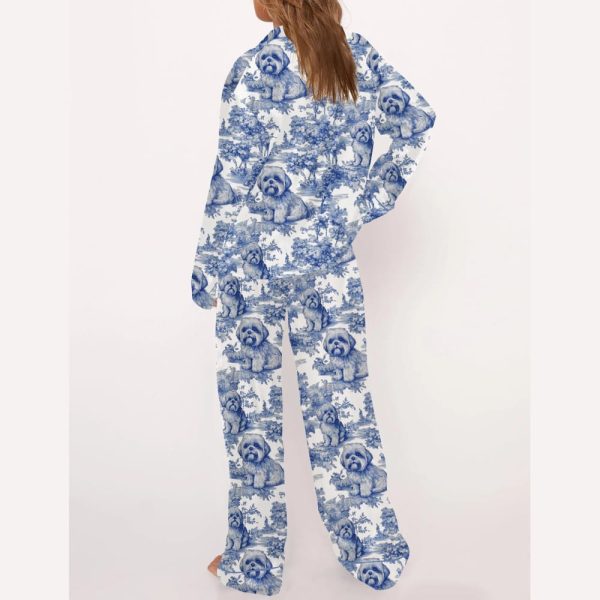 Shih Tzu Silky Satin Pajama Set