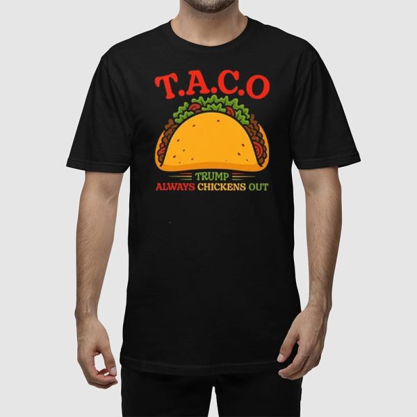 T.A.C.O Trump Always Chickens Out Shirt