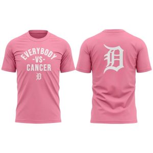 Tigers Strike Out Cancer Pink T shirt 2025