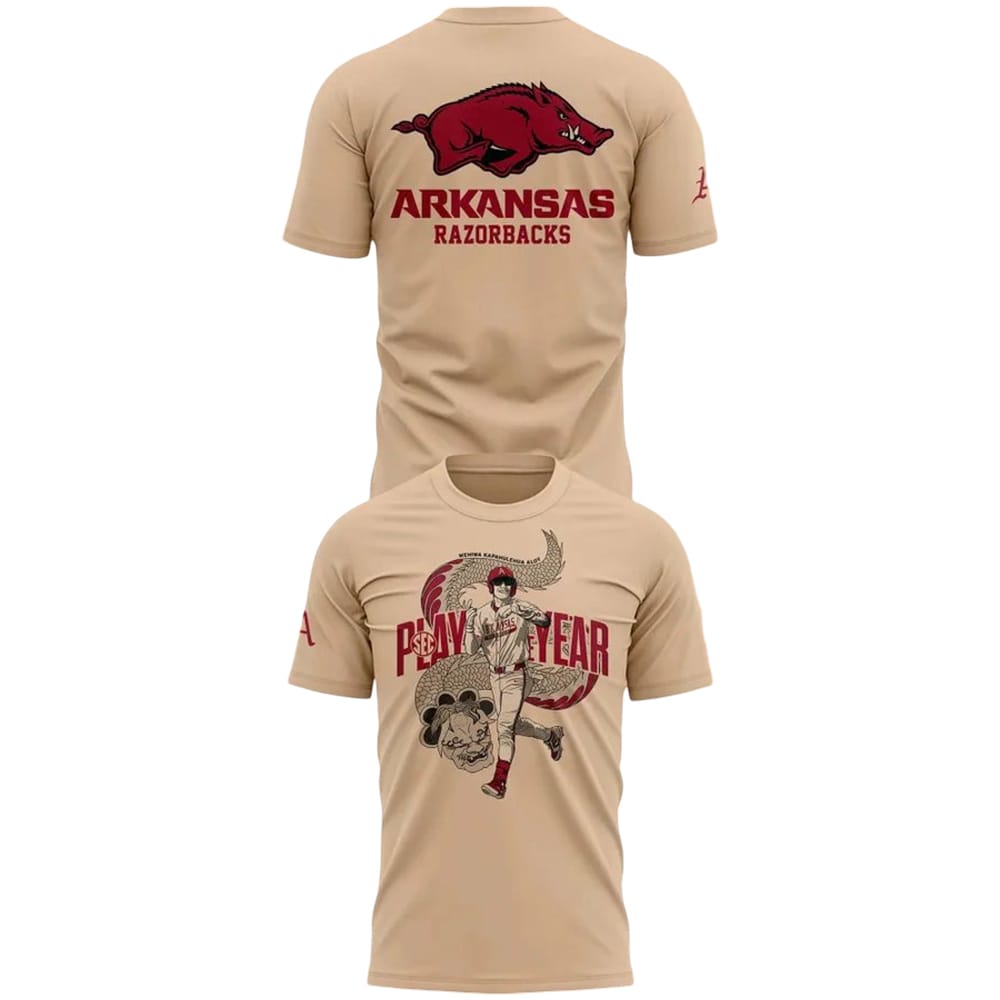 The Dragon Wehiwa Aloy Arkansas Baseball Shirt The Dragon Wehiwa Aloy Arkansas Baseball Shirt