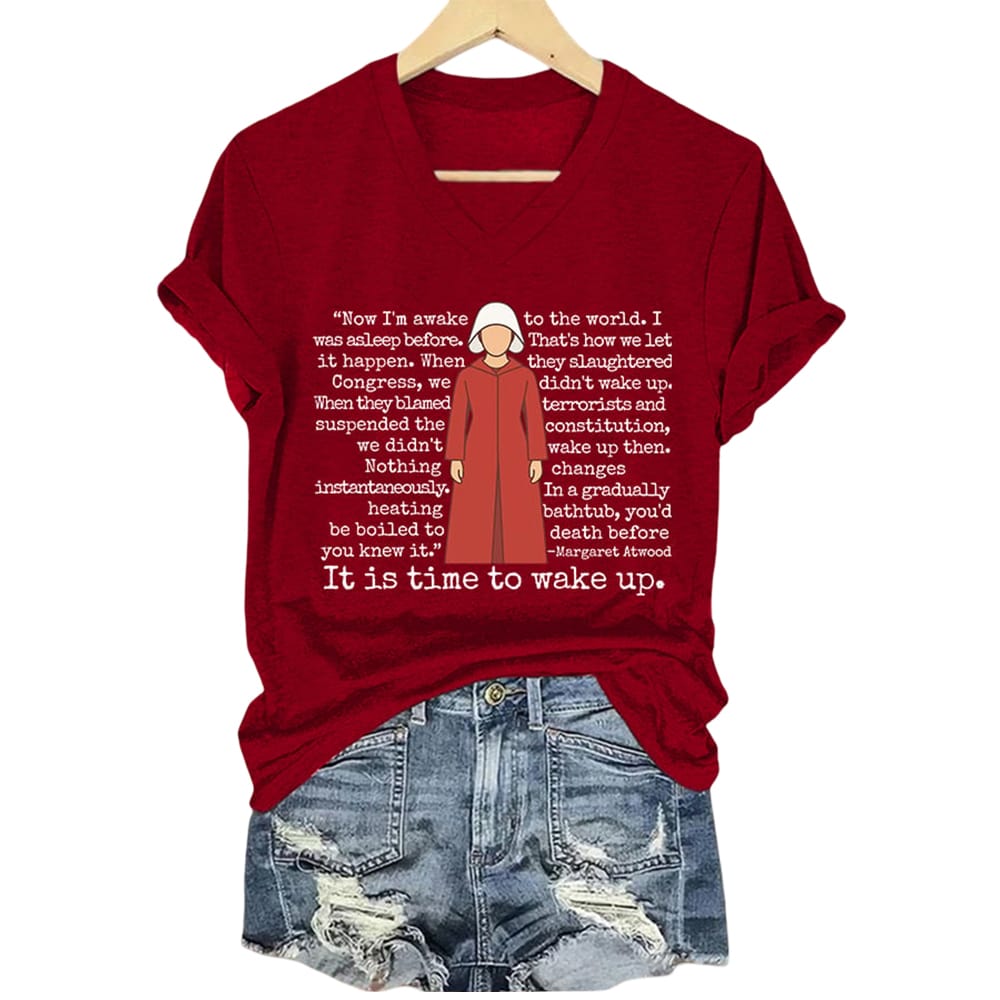 The Handmaids Tale It Is Time To Wake Up Shirt The Handmaid's Tale It Is Time To Wake Up Shirt