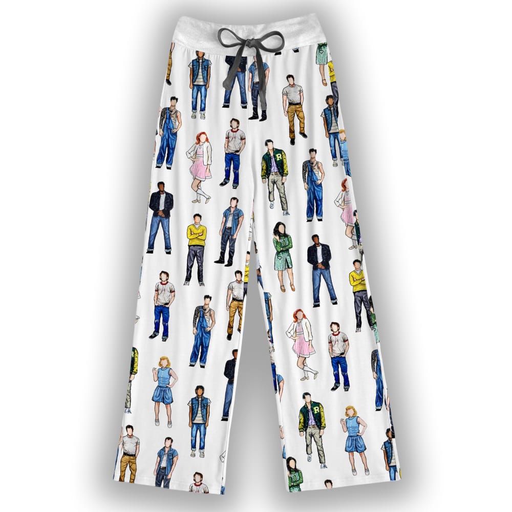 The Outsiders Musical Contrast Wide Leg Pants For Women The Outsiders Musical Contrast Wide Leg Pants For Women