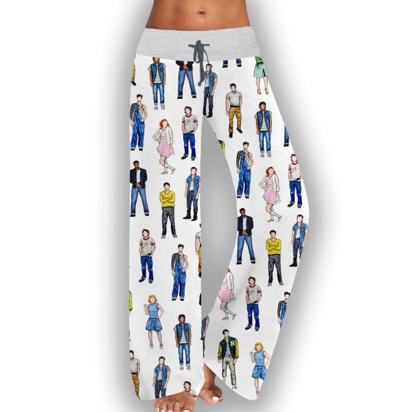 The Outsiders Musical Contrast Wide Leg Pants For Women