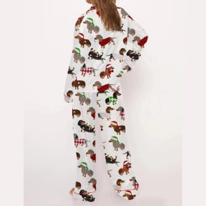 Christmas Funny Dachshund Pajama Set2