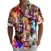 Tie Dye Men’s Pocket Short Sleeve Shirts
