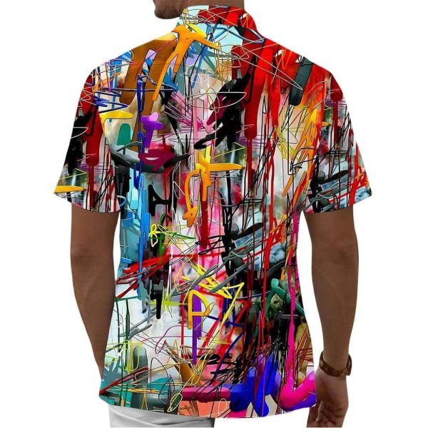 Tie Dye Men’s Pocket Short Sleeve Shirts