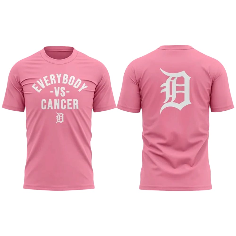 Tigers Strike Out Cancer Pink T shirt 2025 Tigers Strike Out Cancer Pink T-shirt 2025