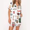 Toronto Travel Silky Satin Pajama Set