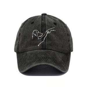 Dog And People Punch Hand Baseball Cap1
