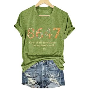 8647 Cool Shell Formation On My Beach Walk Shirt