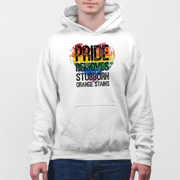 V-Neck Retro Pride Removes Stubborn Orange Stains Print T-Shirt