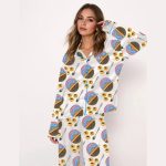 Watercolor Caviar Art Pajama Set